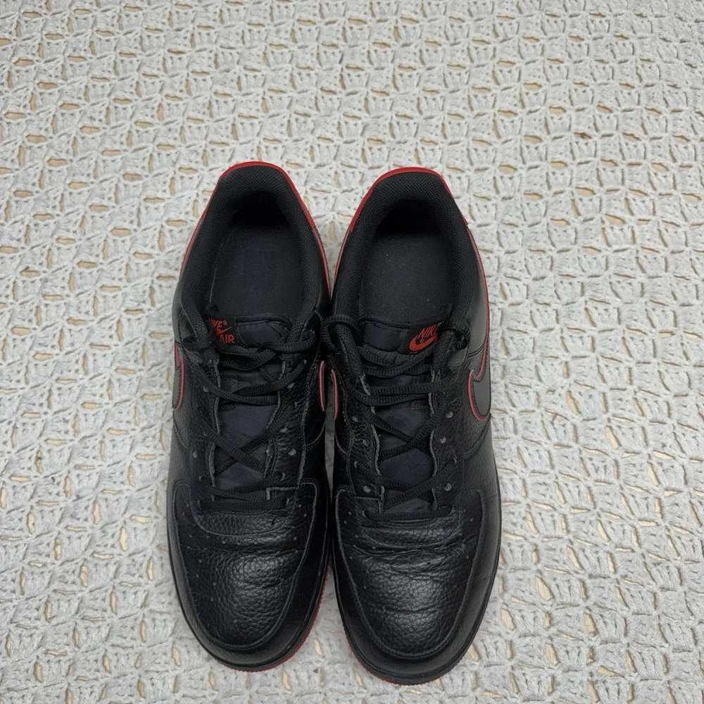 Rare Nike air force 1 low Sneaker Shoes Mens Sz 14 Black / Red 488298 002